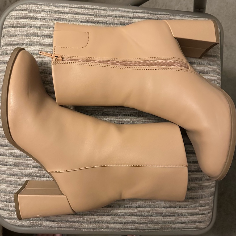 Target Tan Heeled Boots/Booties